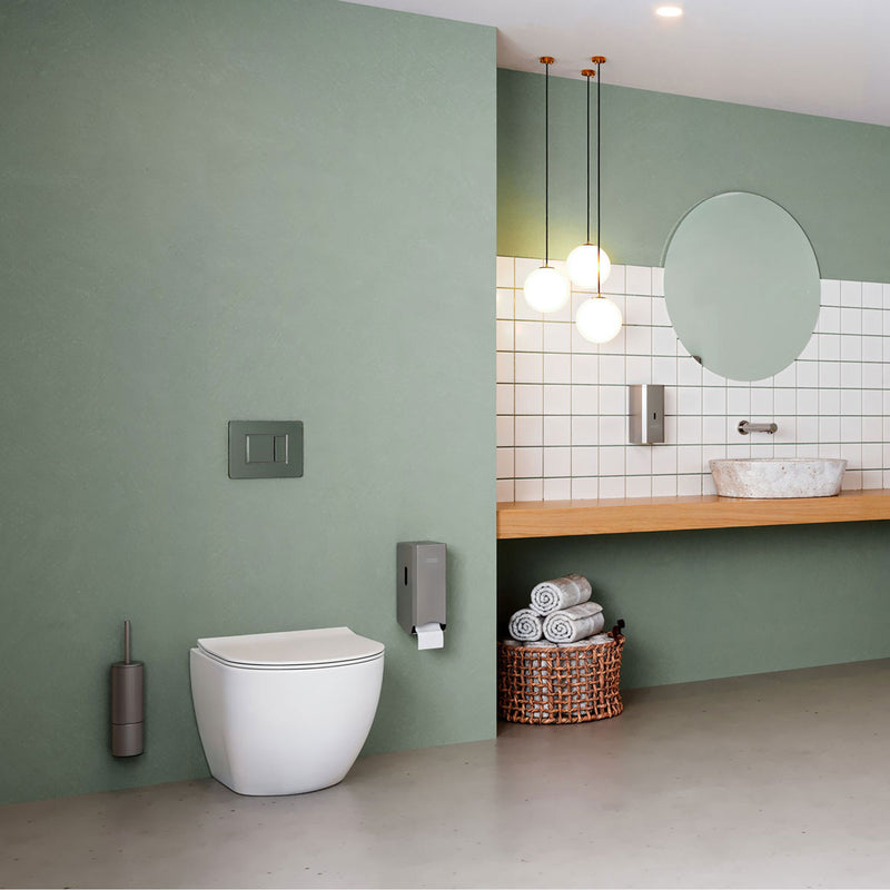 Doppelrollen-Toilettenpapierspender Edelstahl | 2 Standardrollen | Mediclinics PR2784