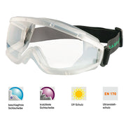 Vollsicht-Schutzbrille transparent | UV-Schutz | antibeschlag & kratzfest