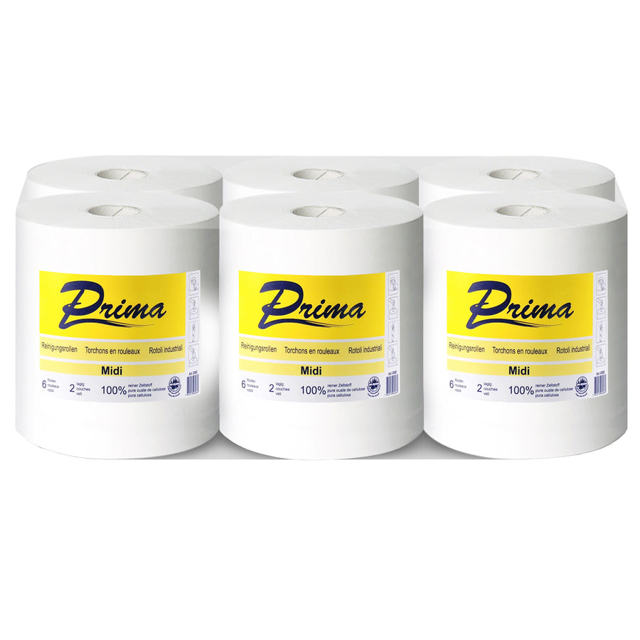 Midi-Reinigungsrolle Prima | 2-lagig | 162 m x 24 cm | 100% Zellstoff
