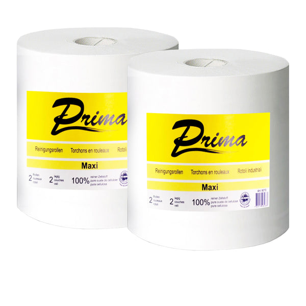 Maxi-Reinigungsrollen Prima | 2-lagig | 325 m x 29 cm | 100% Zellstoff