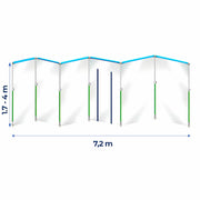 Curtain-Wall Staubschutzwand Prokit | 7,2 x 4 m