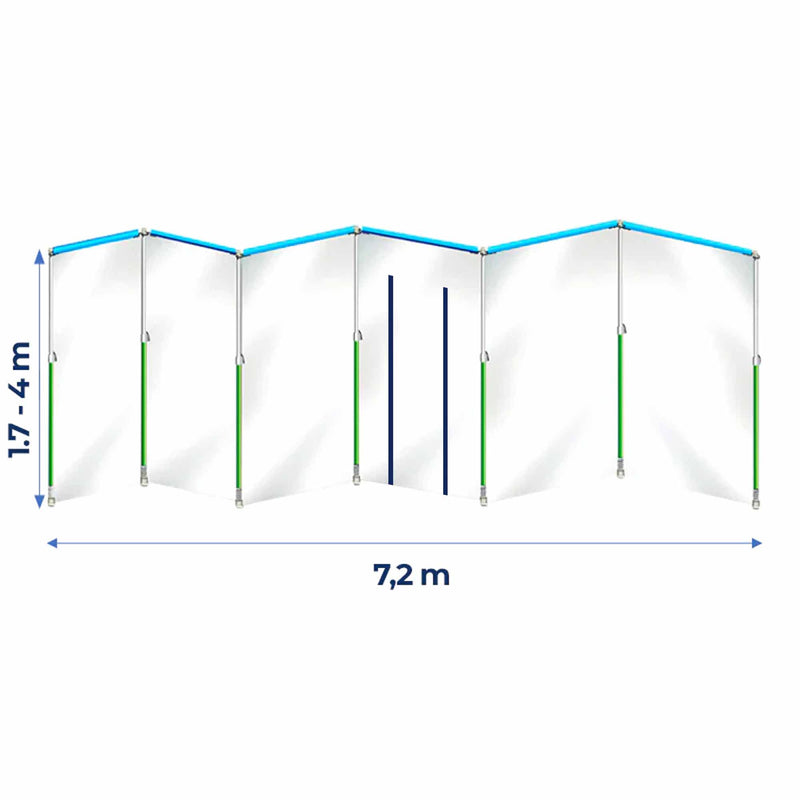 Curtain-Wall Staubschutzwand Prokit | 7,2 x 4 m