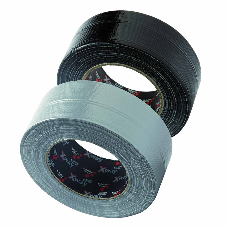 Profi-Gewebeband | 195 µm | 50 m x 48 mm | witterungsbeständig | starke Klebkraft | für Bau | Schuller Eh`klar X-WAY Pro