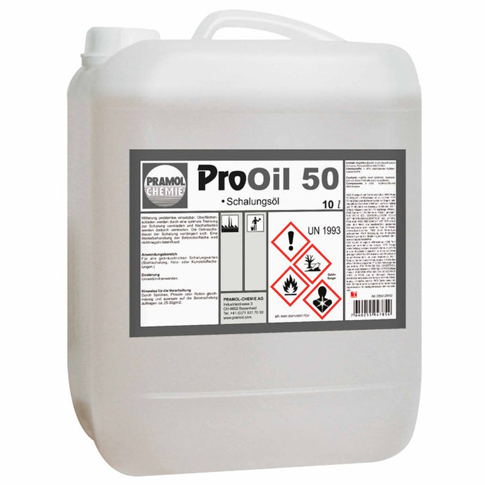 PROOIL 50 Betonschalungsöl | Trennmittel für Schalungsbretter | Pramol