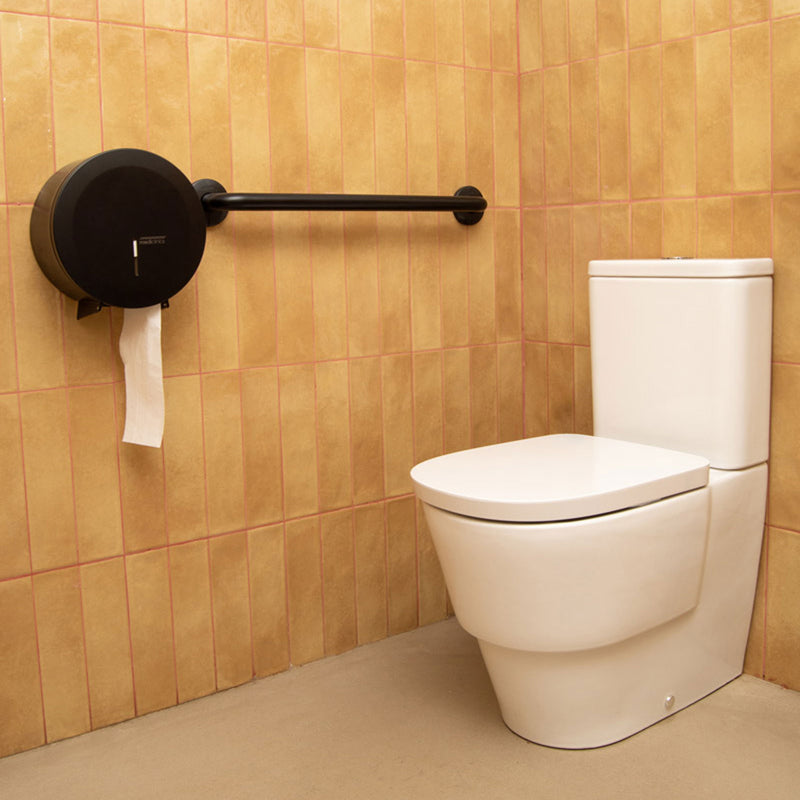 Toilettenpapierspender Edelstahl | bis 400 m Grossrollen | Ø 275 mm | Mediclinics PR2787