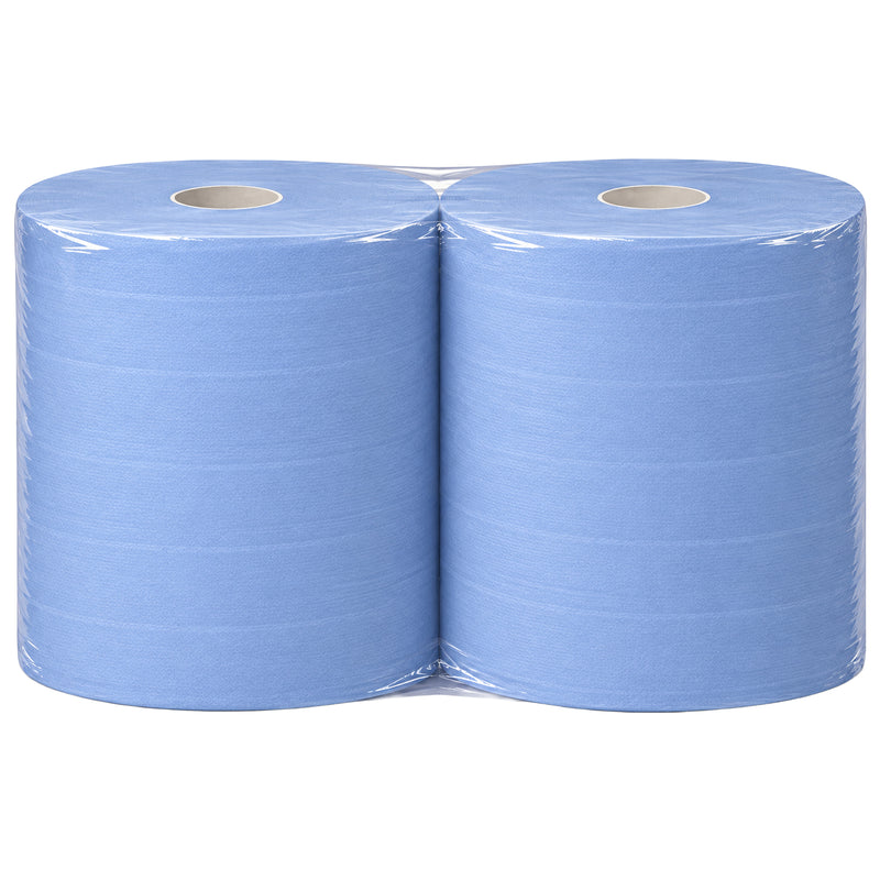 Putztuchrolle Maxi | 2-lagig | 360 m x 38 cm | ø 27.5 cm | 100% Recycling | Blau