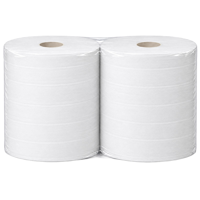 Putztuchrolle Maxi | 2-lagig | 325 m x 29 cm | ø 27 cm | 100% Zellstoff | Weiss
