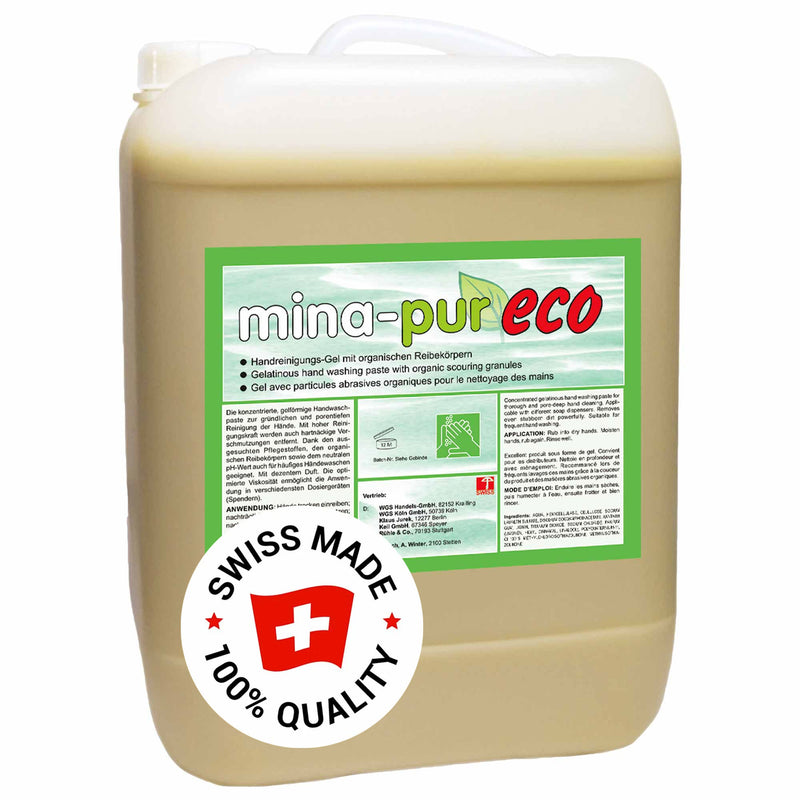 Abrasiv Handseife MINA-PUR ECO | Bio-Reibemittel | pH-neutral | Handwaschpaste | Pramol