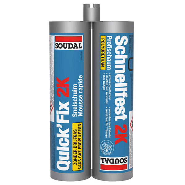 PUR 2K Isolier-Montageschaum | 210 ml | Doppelkartusche | Soudal Quick-Fix