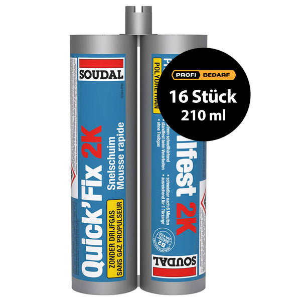 PUR 2K Isolier-Montageschaum | 210 ml | Doppelkartusche | Soudal Quick-Fix