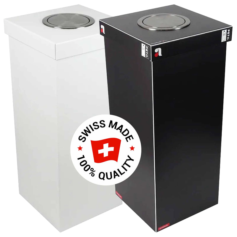 Recycling Sammelbehälter | 60, 85 oder 110 l | Schwarz oder Weiss | UV-beständig | In- & Outdoor