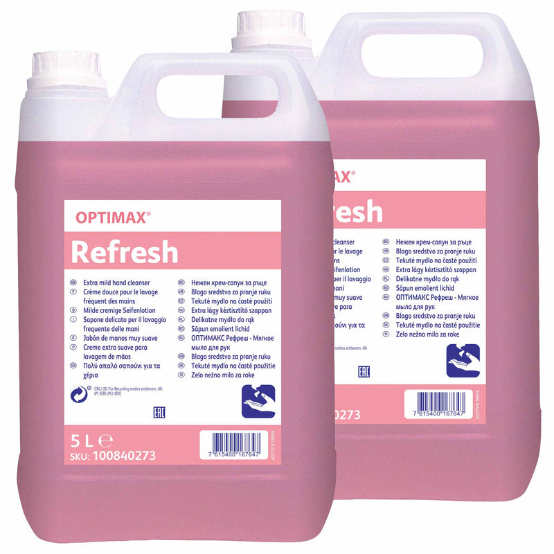 Optimax Refresh Handwaschlotion | 5 Liter | frischen Blumenduft | Diversey Optimax