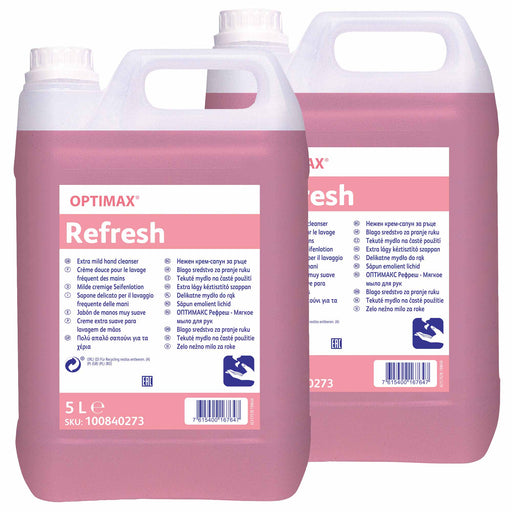Optimax Refresh Handwaschlotion | 5 Liter | frischen Blumenduft | Diversey Optimax