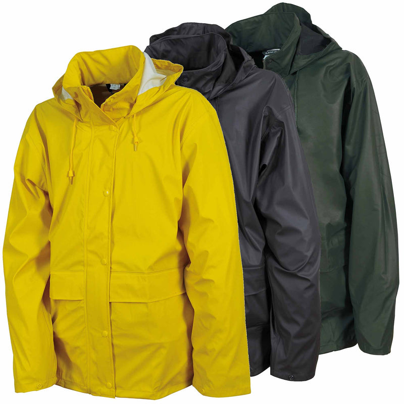 Regen-Arbeitscombo RAINFALL | Jacke + Überhose | 100% Polyester | wind- & wasserdicht | Cofra
