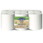 Midi-Papierreinigungsrollen Comfort Recycling | 2-lagig | 108 m x 19 cm | de-inked | BulkySoft®