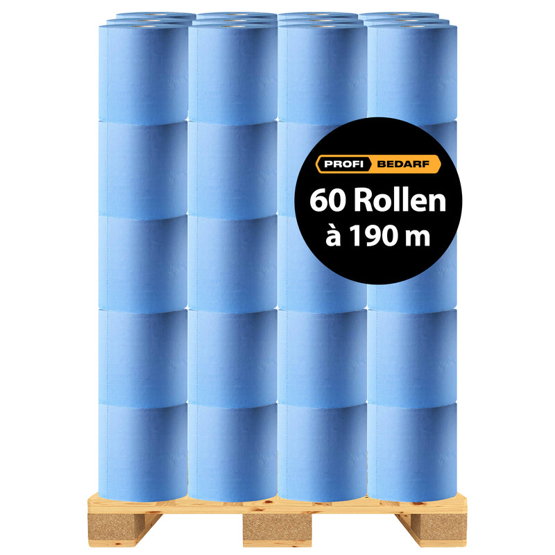 Palette | Maxi Reinigungsrollen | 2-lagig | 190 m x 36 cm | 100% Zellstoff