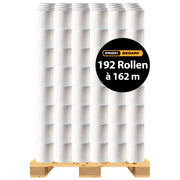 Palette | Midi Reinigungsrollen | 2-lagig | 162 m x 24 cm | 100% Zellstoff | 192 Rollen