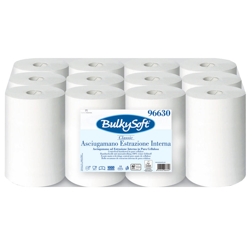 Mini-Papierreinigungsrollen | 120 m x 20 cm | 1-lagig | 100% Zellstoff | BulkySoft® Classic