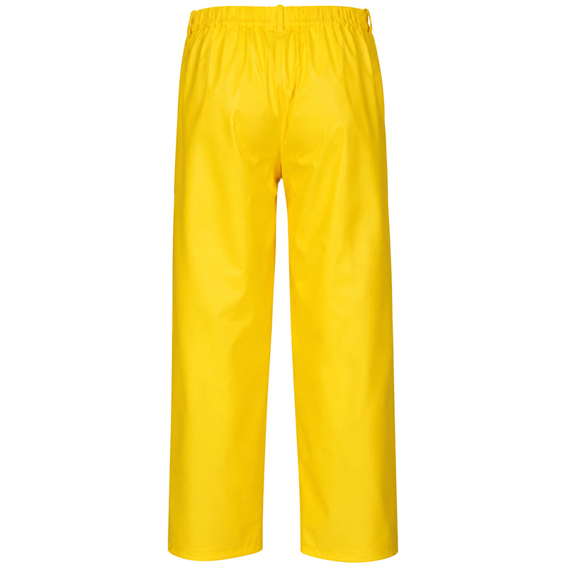 Regenkombi PVC/Polyester | Kapuze, Jackentaschen, Metertasche | wind- & wasserdicht | Gummizug | EN 343 Klasse 3/1