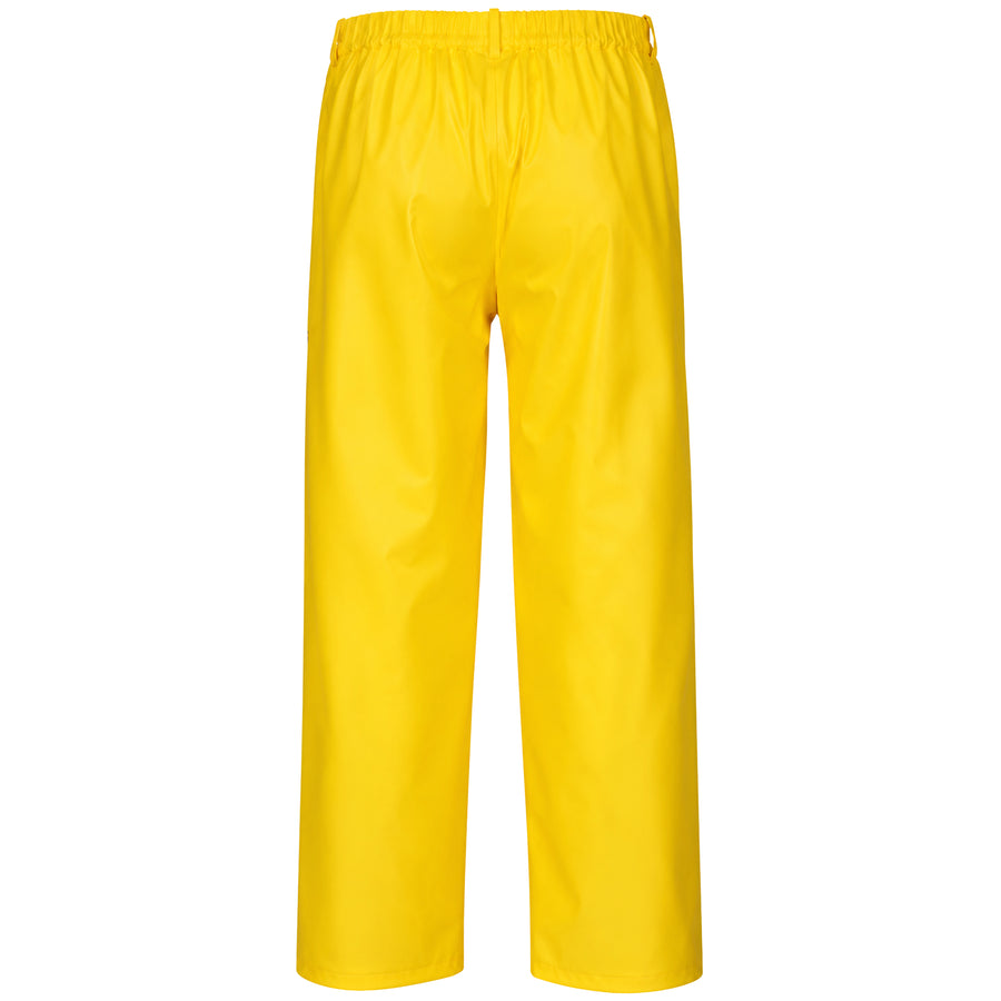 Regenhose PVC/Polyester | Gummizug, Metertasche, Hosenschlitz | wind- & wasserdicht | Druckknöpfe | EN 343 Klasse 3/1
