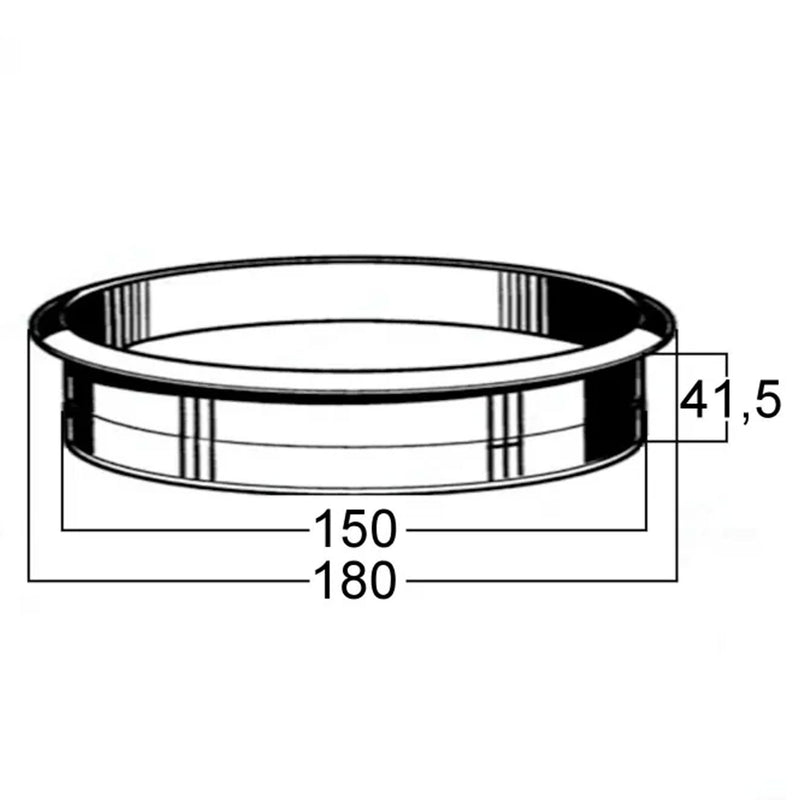 Einwurfring Edelstahl | ⌀ 18 cm | Witterungsbeständig | Anti Fingerprint