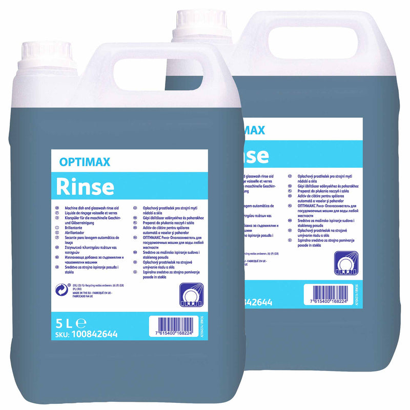 Optimax Rinse Klarspüler | Maschinell | schaumarmer, pH-neutraler Klarspülzusatz | Diversey Optimax
