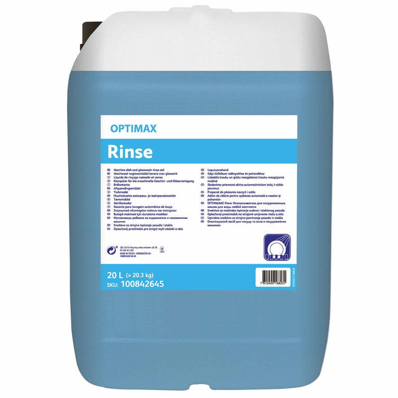 Optimax Rinse Klarspüler | Maschinell | schaumarmer, pH-neutraler Klarspülzusatz | Diversey Optimax