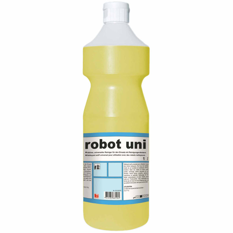Reinigungsrobotermittel ROBOT-UNI | alle waschbaren Bodenbeläge | automatische Reinigung & Pflege | Pramol