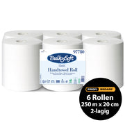 Papierhandtuchrollen | 250 m x 20 cm | 2-lagig | 100% Zellstoff | BulkySoft® Classic