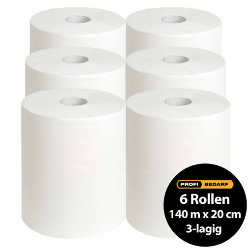 Palette | Papierhandtuchrollen | 3-lagig | 140 m x 20 cm | 100% Zellstoff-Profibedarf Online-Shop