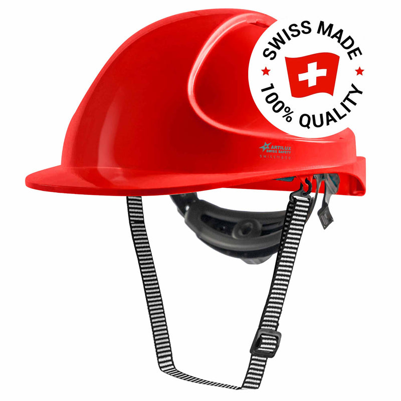 Schutzhelm ARTITOP SH300 | Polycarbonat | Schutzbrille | 2-Punkt-Kinnband | Schirm | ROTO-System | belüftet | Swiss Made | ARTILUX