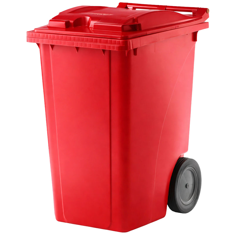 Kunststoffcontainer 360 Liter | bis 144 kg | UV-beständig | Vollgummireifen | VERWO