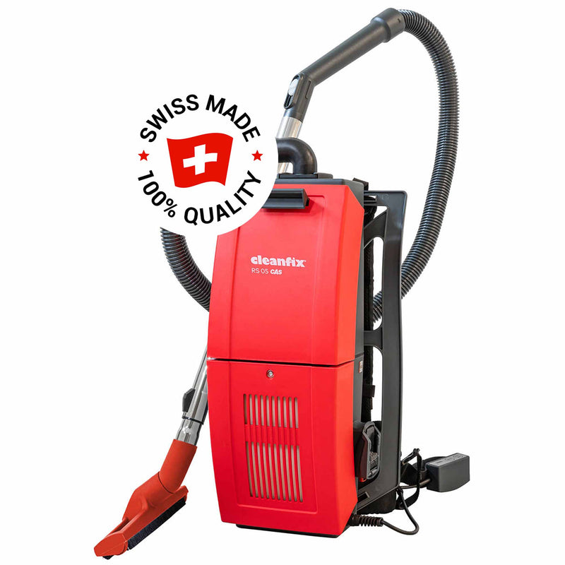 Akku-Rucksacksauger RS05 CAS | 600 W | 6 L | 220 mbar | 70 min | Cleanfix