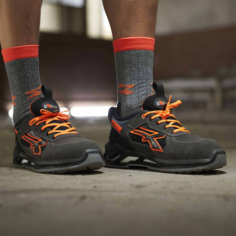 Sicherheitsschuh S1P ESD | Veloursleder | Alu-Schutzkappe | rutschhemmend | U-Power Ryder ESD