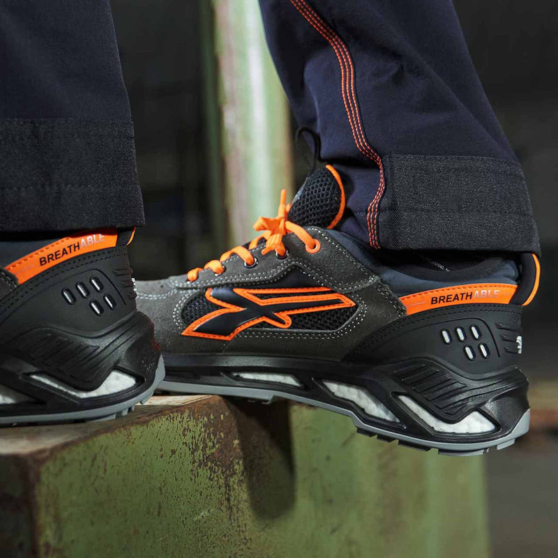 Sicherheitsschuh S1P ESD | Veloursleder | Alu-Schutzkappe | rutschhemmend | U-Power Ryder ESD