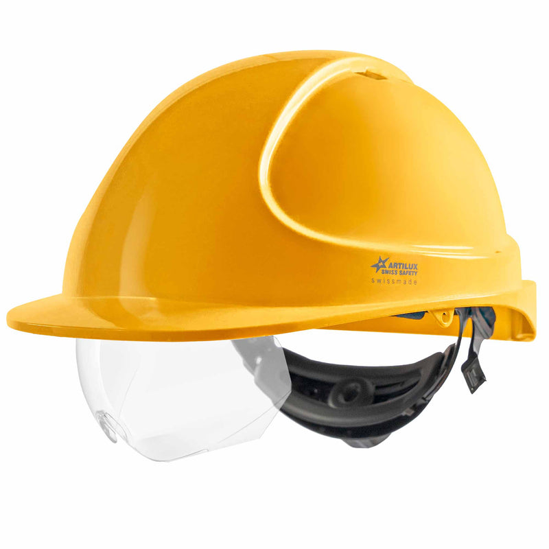 Schutzhelm ARTITOP SH300 | Polycarbonat | Schutzbrille | 2-Punkt-Kinnband | Schirm | ROTO-System | belüftet | Swiss Made | ARTILUX