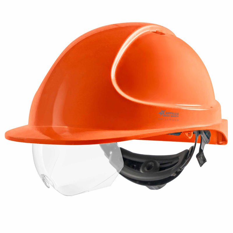 Schutzhelm ARTITOP SH300 | Polycarbonat | Schutzbrille | 2-Punkt-Kinnband | Schirm | ROTO-System | belüftet | Swiss Made | ARTILUX