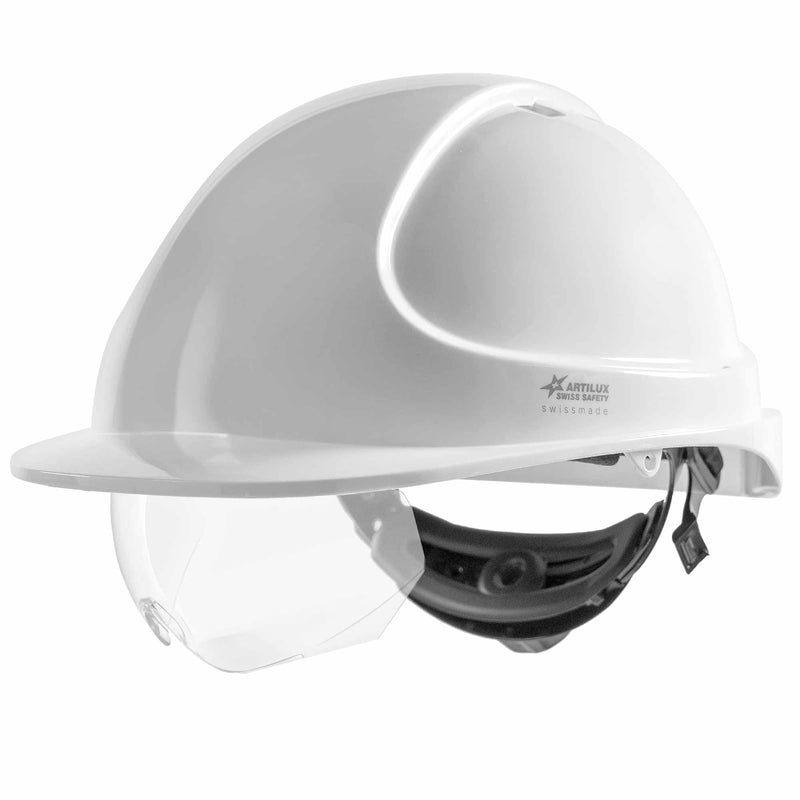 Schutzhelm ARTITOP SH300 | Polycarbonat | Schutzbrille | 2-Punkt-Kinnband | Schirm | ROTO-System | belüftet | Swiss Made | ARTILUX