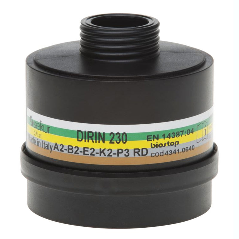 Kombifilter DIRIN 230 A2 B2 E2 K2-P3R D | DIN EN 14387 | Rundgewinde DIN EN 148-1 | Ekastu Safety