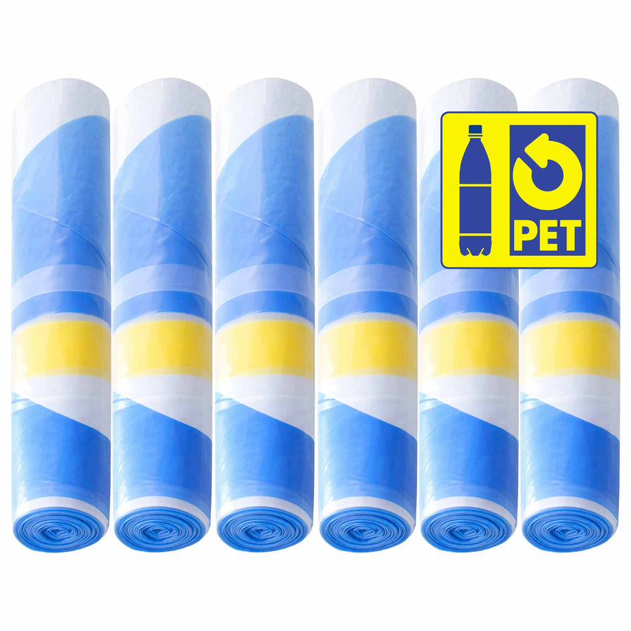 PET Sammelsäcke | 110 Liter | transparent | mit Zugband | PET-Recycling Schweiz