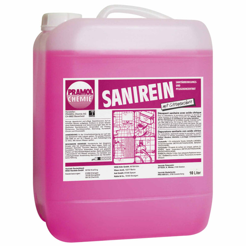 SANIREIN Sanitärreiniger mit Zitronensäure | Pramol