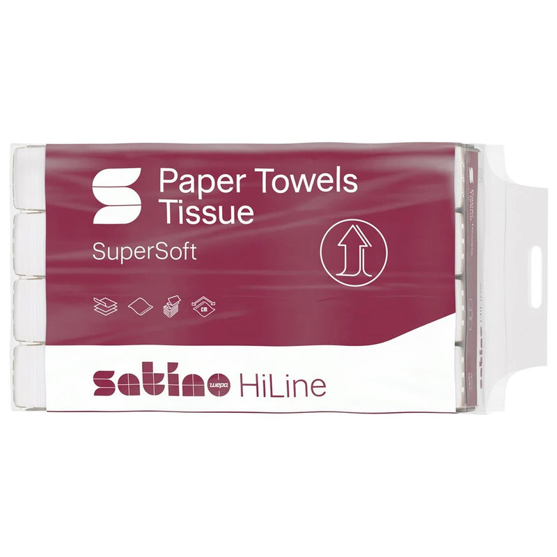 Papierhandtücher W-Falz | 2-lagig | 100% Zellstoff | EU Ecolabel & FSC | Satino HiLine 276600