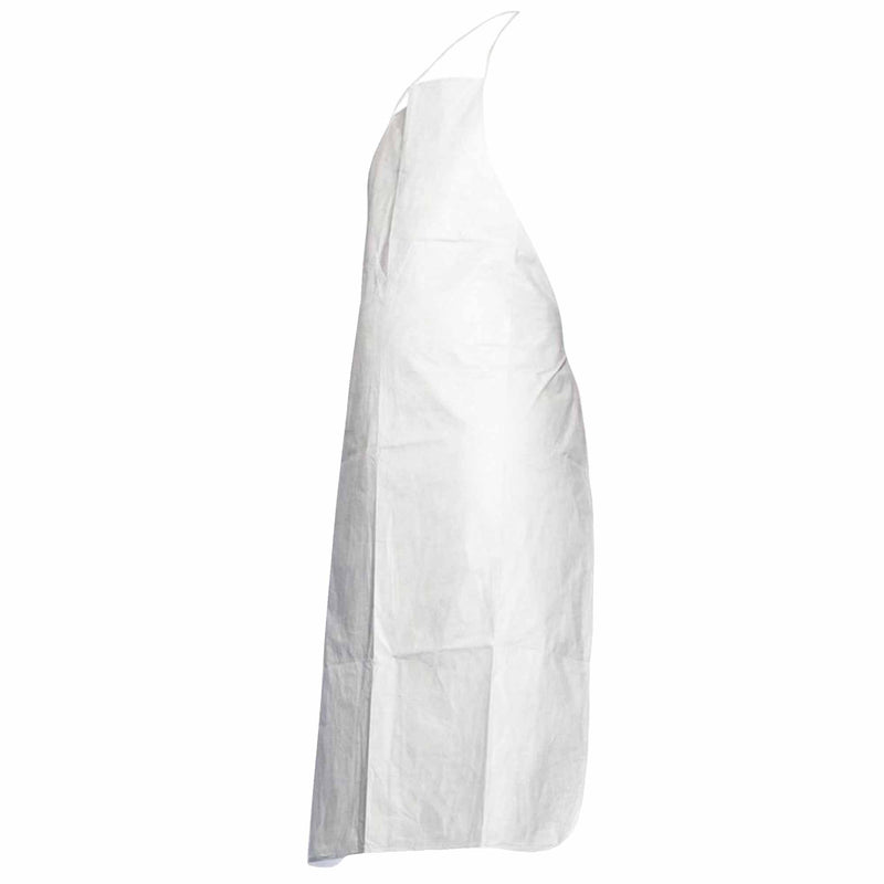 Einweg-Schürze Tyvek® 500 PA30L0 | 108 cm | Bänder in Nacken & Rücken | Kategorie 3