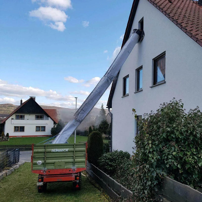 Schuttrutsche PP-Gewebe | 3 m Einheiten | inkl. Trichter | Ø 50 cm | wasserfest | UV-beständig | faltbar