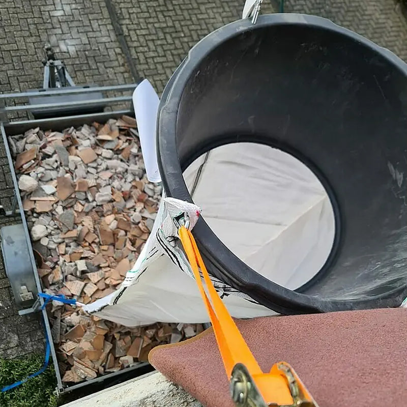 Schuttrutsche PP-Gewebe | 3 m Einheiten | inkl. Trichter | Ø 50 cm | wasserfest | UV-beständig | faltbar