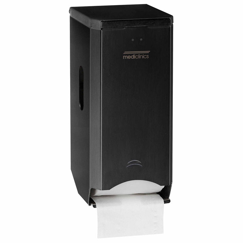 Doppelrollen-Toilettenpapierspender Edelstahl | 2 Standardrollen | Mediclinics PR2784