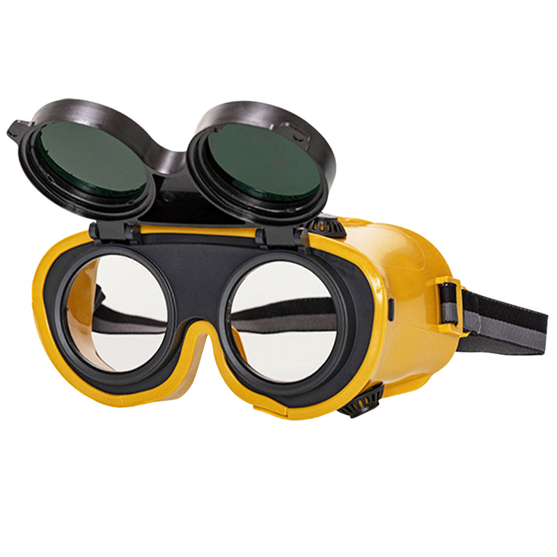 Schweisserbrille 600 | Stufe 5 | Aufklappbare Korbbrille | Polycarbonat & PVC | PU-Schaum | ARTILUX ARTISPEC®