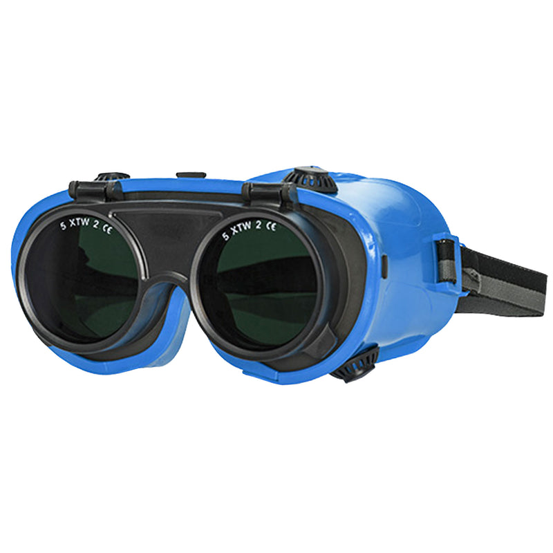 Schweisserbrille 600 | Stufe 5 | Aufklappbare Korbbrille | Polycarbonat & PVC | PU-Schaum | ARTILUX ARTISPEC®