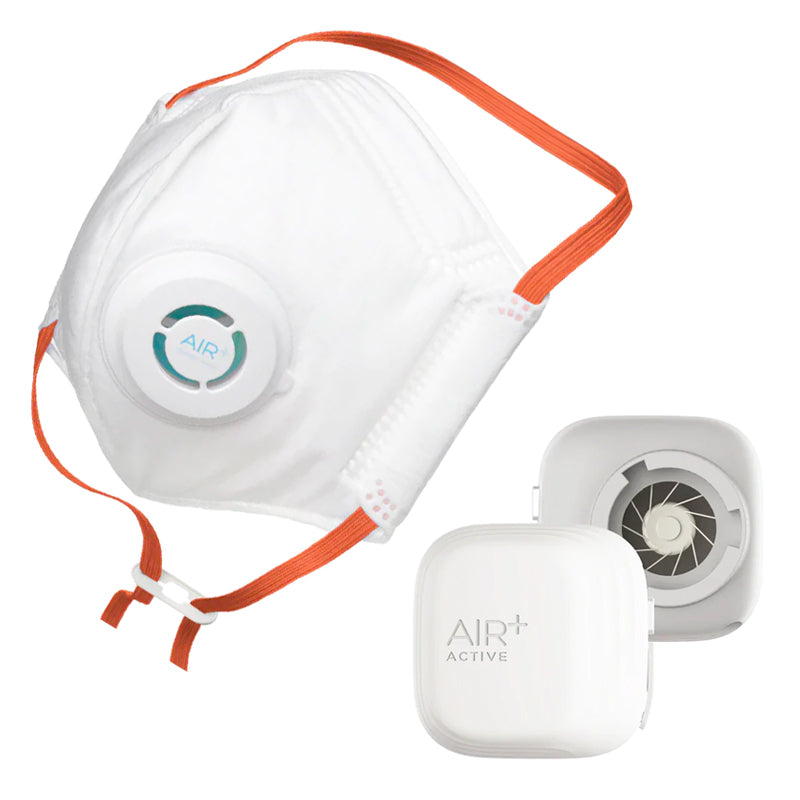 Set: FFP2 Atemschutzmasken AIR+ Active mit Ventilator
