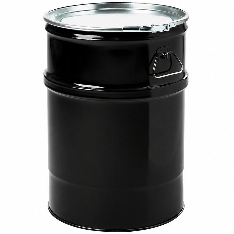 Stahlfass 60 Liter | mit Deckel & Griffen | Ø 36 cm | extra robust